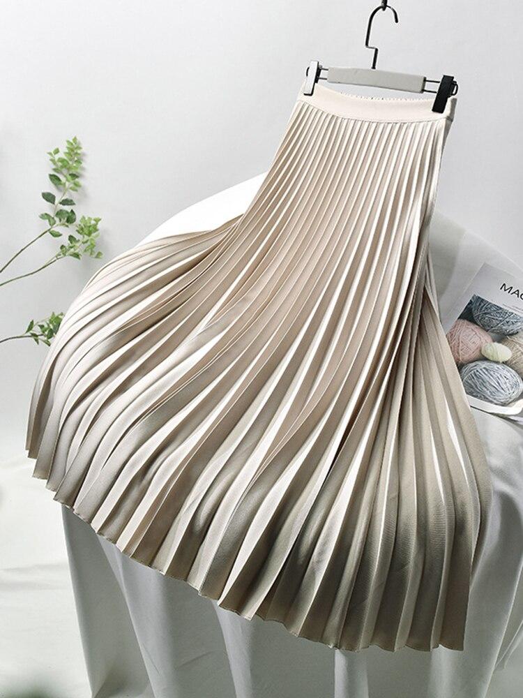 Dames Plissé Rok met Hoge Taille en Elegante Pasvorm – Tijdloos & Verfijnd – Zyvoria