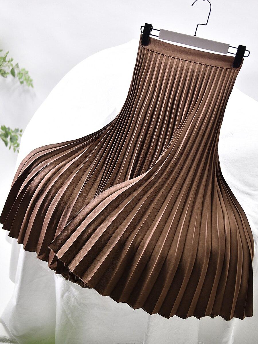 Dames Plissé Rok met Hoge Taille en Elegante Pasvorm – Tijdloos & Verfijnd – Zyvoria