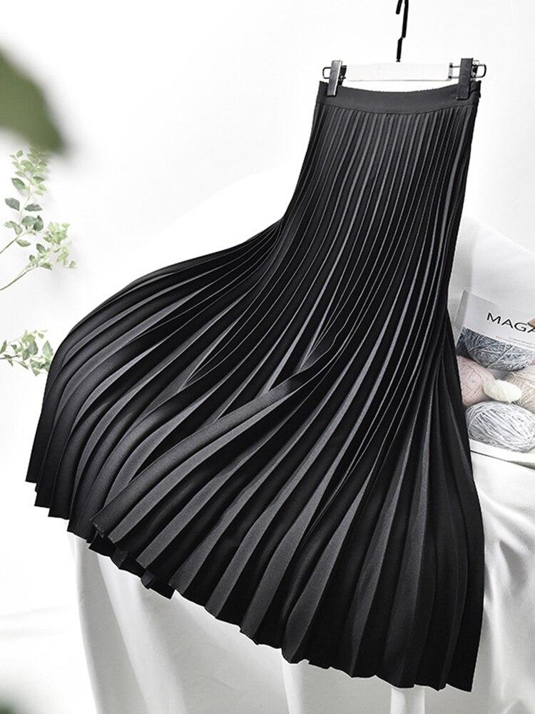 Dames Plissé Rok met Hoge Taille en Elegante Pasvorm – Tijdloos & Verfijnd – Zyvoria